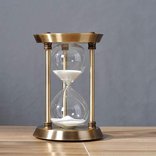 Sanduhr, kreatives Geschenk, Zeitmanagement-Assistent, Basteln, Glasdekoration, Sanduhr aus Metall, Messing, Sanduhr-Timer1 3 5 10 15–30 Minuten Sanduhr aus Glas, einzigartiges kreatives Andenken (Far