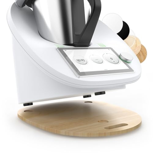 Siegvoll Tavola Scorrevole per Bimby TM6 TM5 in Legno, Vassoio Scorrevole per Thermomix, Facile da Spostare | Tagliere in legno e cursori per spostarlo senza sforzo. Accessorio su misura per Thermomix TM6 e TM5
