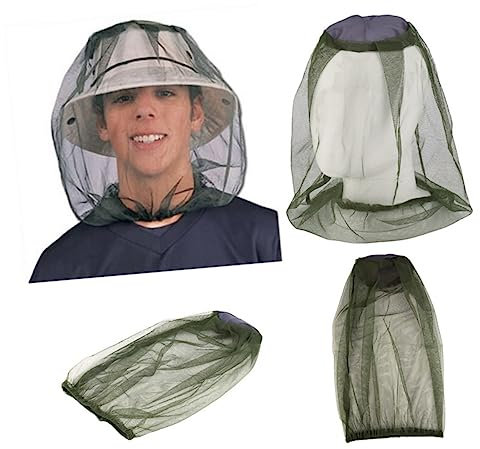 Happyyami Filet De Pour Tête Cou Moustiquaire Anti-morsure Pour Extérieur Accessoire Élastique Pour Chapeau Pour Chasse La Randonnée s