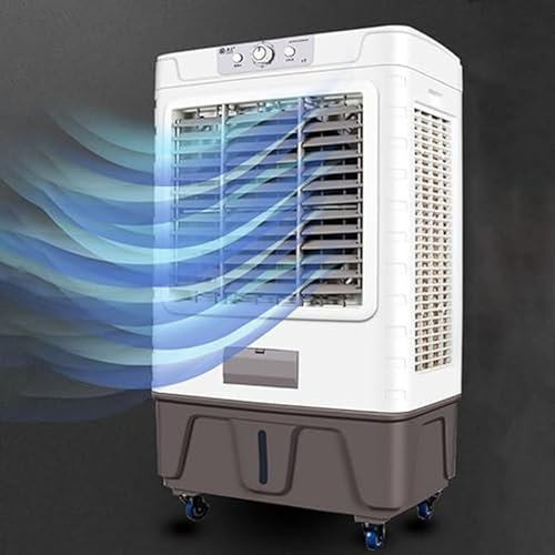 Climatizador Evaporativo, Aire Acondicionado Portatil - Capacidad de Agua 50L Bajo Consumo de Energía Humidificador Evaporativo Ventilador de Nebulización de Aire Industrial