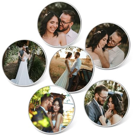 ACBungji Foto Magnet Bilderrahmen Personalisierte Magnete Kühlschrank Fotorahmen Fotomagnete Kühlschrankmagnete Deko Liebe Süße Geschenke für Freunde Familie