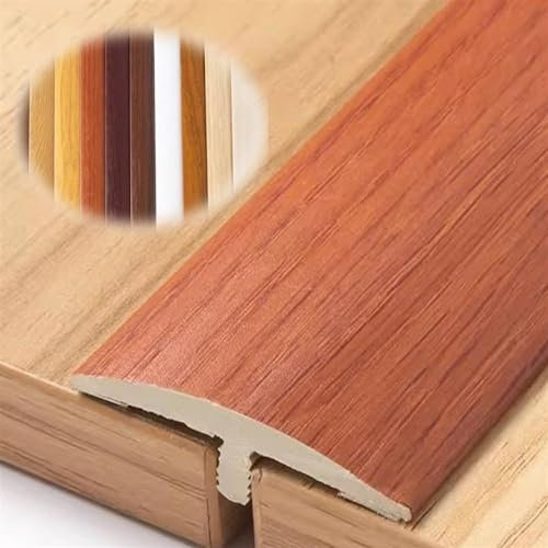 Yoeoefuo Übergangsprofil 2 Stücke 90cm PVC Boden Übergangsleiste T-Profil Bodenleiste Türschwelle Übergangsschiene Türleiste Fliesen Teppichleisten Laminat Abschlussleiste Bodenleiste (Color : H, Si