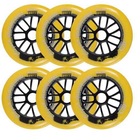 Generisch Inline Skate Rollen Inline Skate Räder 6/8er Pack 85A Indoor/Outdoor Rollschuh Räder mit Lagern Roller Blade Räder Skating Räder