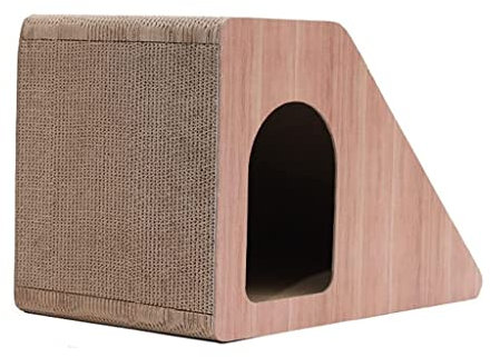 Kratzbrett Katze Katzenkratzbrett, Katzenstreu, Gewelltes Katzenspielzeug, Katzenkrallenbrett, Vertikal, Katzenbedarf Für Das Katzentraining Im Innenbereich Kratzpappe Für Katzen(35.5 * 60 * 40cm)