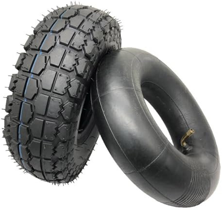 HYDTGZ 10 Hochleistungs Ersatz und Schlauch 4.10/3.50 4 Luftreifen mit Schläuchen 10 Zoll Alter Rollerreifen für Rasenmäher, Handkarren,1pcs