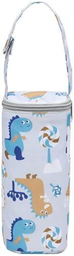 ZMShenMa Suitable for Outdoor Travel, Cartoon Pattern Can Hang Baby Bottles, Insulated Bags for Breast Milk Storage, Handbags, Portable Bottle Holders(Grey)