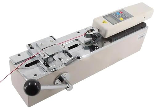 STMKB Supporto per Misuratore di Forza, Tester Dinamometrico Push-Pull da 500 N, Test di Forza di Trazione del Terminale del Cablaggio con Corsa da 50 Mm E 2 Morsetti di Prova