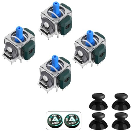 AKNES HallPi TMR Joystick de Repuesto para Mando Switch Pro | Anti-Drift Stick, Alta Precisión, Larga vida útil (2 Pares)