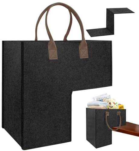 Cesto portaoggetti per gradini - Scatola portaoggetti per scale, organizer per biancheria, organizzatore di cache per gradini di scale, cache da passeggio pieghevole per contenitore per biancheria,