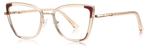 moomoobird Anti Blue Light Gläser Frauen Cat Eye Gläser Rahmen TR90 Metall Brillen Mode Brillen