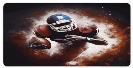 Vqqkasmn Desk Mat Mouse Mat‌ Gaming Mouse Pad Large American Football Printed for Computers Laptop Office Home