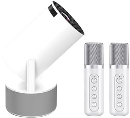 Koolenry Proyector KTV HY300pro 4K con Android 11, WiFi Dual, Bluetooth 5.0, 160 ANSI, 720P HD, Portátil, para Exteriores, Cine en Casa, Enchufe UE