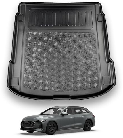 NOMAD Boot Liner Mat for Audi A5 Avant (Non Hybrid) 2025+ | Tailored PE Car Boot Protector Tray, Waterproof Raised Edge Trunk Mat, Easy Clean Cargo Floor Liner