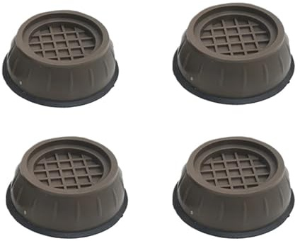 Washing Machine Base Washing Machine Anti Vibration Pads Non-Slip Rubber Leg Feet Support Dampers Stand Furniture Foot Base(4pcs Brown 8cm)