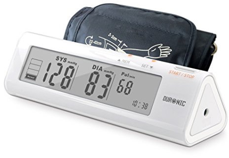 Duronic BPM450 Tensiomètre électronique pour bras avec brassard ajustable 22-42 cm - Mesure automatique de la tension artérielle - Certifié Médicalement – Large écran LCD