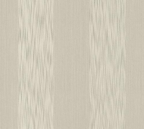 A.S. Création Architects Paper Textiltapete Tessuto Tapete mit Blockstreifen 10,05 m x 0,53 m beige Made in Germany 956606 95660-6
