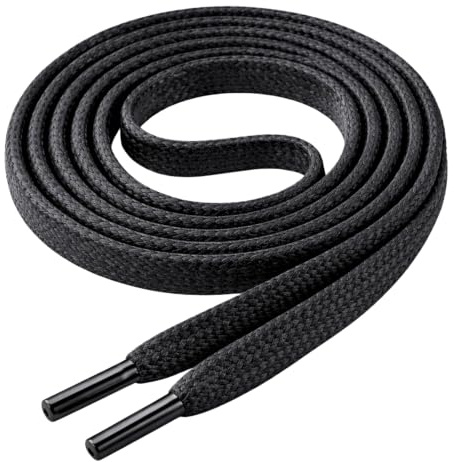 Di Ficchiano - Cordones para zapatos (algodón fino y encerado, planos, 5 mm de diámetro, longitud 70-140 cm)