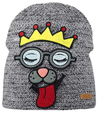 Barts Change Patches Lighter Kindermütze Mütze Beanie Kinderbeanie Strickmütze Wintermütze (One Size - hellgrau)