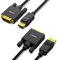 BENFEI DisplayPort to DVI Adapter 1.8M Cable 2 Pack, Male to Male Gold-Plated Cord for Lenovo, Dell, HP, ASUS and other brands