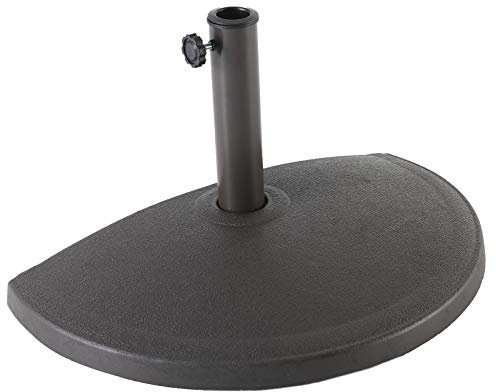 Gruppo Maruccia Base per ombrellone semicircolare basamento per ombrellone da parete a mezzaluna