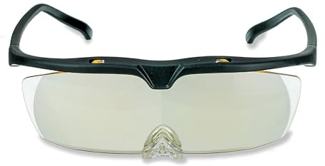 Carson PRO Series 1.8X Power (+3,25 diopter) förstorande hobbyglasögon med skyddsfodral (CP-12), svart, en storlek