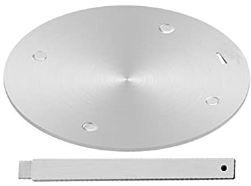 Heat Conduction Plate for Gas Stove,Heat Diffuser Stainless Steel Induction Adapter Plate Removable Handle, Coffee Milk Cookware Induction Hob Converter Disk 24cm
