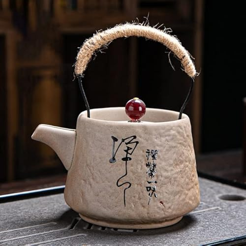 CHANWA Théière Kungfu Japonaise rétro Service à thé en céramique théière à Faisceau en céramique Grossier théière Pratique à Un Pot