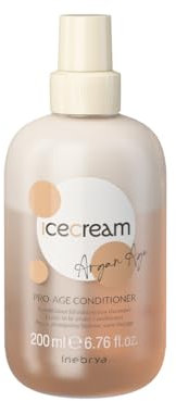 Inebrya Ice Cream Argan Pro-Age Conditioner Bifasico Senza Risciaquo, 200 ml