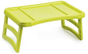 JARDIN202 - Bandeja Plegable de Plástico - Bandeja de Cama Portátil | Mesa Multiuso - Mesa Auxiliar para Salón | Verde