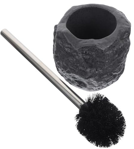 NIYANGLE Spazzola per WC Supporto Scopino per Ciotola Compatto Pulizia Profonda 360° per Bagno e Accessorio Igienico Leggero per Uso e