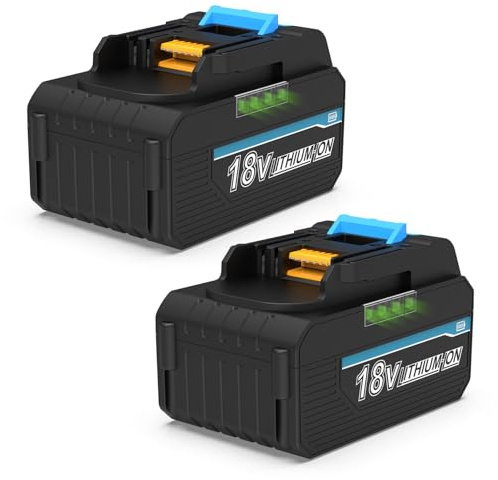18V 5.5Ah BL1850B Ersatzakku für Makita Akku 18V BL1860 BL1850 BL1840 BL1830 BL1820 BL1815 194205-3 mit LED Indikator