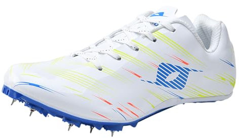 Leichtathletik Spike Schuhe,Spikes Leichtathletik Herren-Mittelstrecken-Laufschuhe,8 Nägel Unisex-Leichtathletikschuhe,Leichte Trainer Mit Spikes Jugendsportschuhe mit Spikes