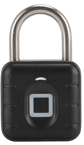 Cadenas à empreintes digitales, cadenas portable intelligent, serrure biométrique en métal sans clé à empreinte digitale, IP67 étanche et rechargeable, (SY12+ (empreinte