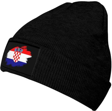 Strickmütze Beanie Mütze Kroatien Flagge Dünne Mütze Atmungsaktiv Nachtmütze Feinem Damen Beanie Für Unisex, Laufen, Erwachsener