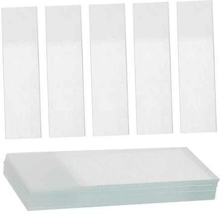 TOKIDNY 50stücke Mikroskop Objektträger Für Laboruntersuchungen Frosted Glass Slides Für Klare Mikroskopische Beobachtungen Langlebig Und Benutzerfreundlich