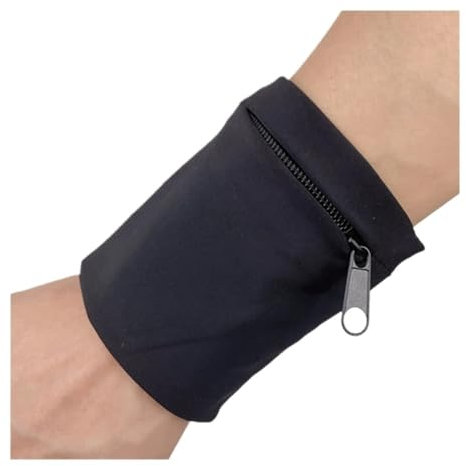 Handgelenktasche mit Reißverschluss, für Herren und Damen, Wandern, Camping, Laufen, Reisen, Fahrrad, sichere Sporttasche, weich, dünn, Handgelenkstütze