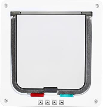 Cat Doors inhägnad chip intelligent 20 × 20 × 6 m storlek 4 sätt låsbar husdjurskatt liten hundlucka dörr för husdjursvård