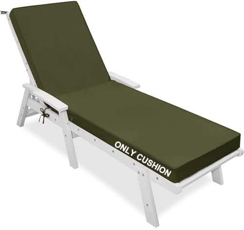 WLXFF Liegestuhl Auflage, Polster Auflage FüR Deckchair, Polsterauflage FüR Gartenliege, Liegenauflage Outdoor, Deckchair Auflagen FüR GartenmöBel Wasserdicht Auflage Liege,No8,183X53X3CM