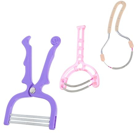 FONDOTIN 3 Piezas Removedor De Facial Extracción De Roscas De Cabello Facial Removedor De La Barbilla Para Mujeres Color Aleatorio