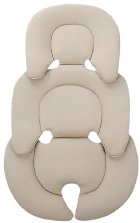 SZLIFE Cuscino Passeggino Cuscino Sedile Bambino Materassino Sostegno Schiena Tessuto Morbido Adatto a Neonati Carrozzine Regalo Genitori, Beige, Taglia unica bambino