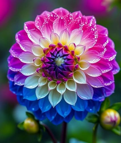 Mysteriöse magische Glühbirne,Winterhart zwiebeln,Mix Winterhart pflanzen,Dahlien tuber,2025 Blumenzwiebel, Fall or Spring Planting -6 Dahlien Zwiebeln-B