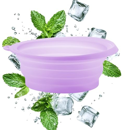 Face Plunge Bowl Cold Mold Silicone Foldable Washbasin Cooling | Foldable Basin Beauty Skin Care for Women Men Home Bath SPA