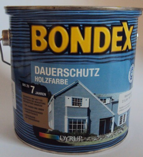 Bondex Dauerschutzfarbe, Grün 2,25 Liter (3 x750 ml)