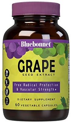 BlueBonnet Super Fruit Grape Seed Extract Supplement, 60 Count, White (743715008403)