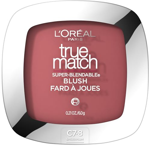 L'Oreal Paris True Match Super-Blendable Blush, Spiced Plum, 0.21 oz.