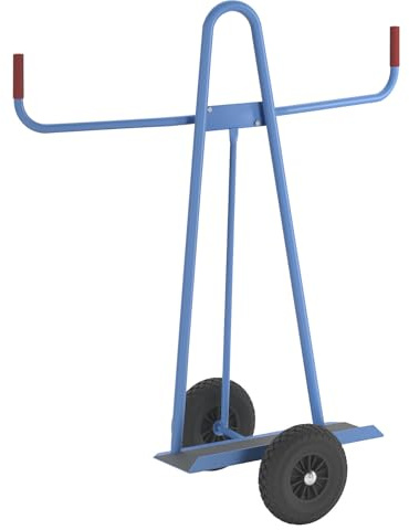 eurokraft pro | Plattenkarre | Tragfähigkeit 300 kg, Luftreifen, Rad-Ø 260 mm