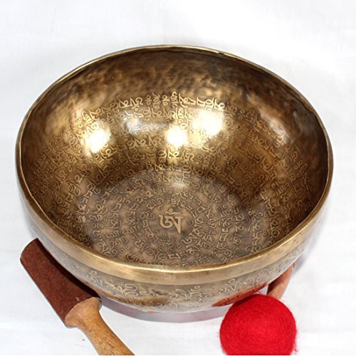 Tibetano de interior para trinchar 29,5 cm 7 metal cuenco tibetano