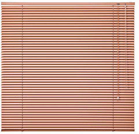 Alu Jalousie Aluminium Jalousette Klemmfix ohne Bohren Tür Fenster Rollo Lamellen Vorhang 10 Farben Breite 50 cm bis 240 cm Länge 130 cm 160 cm 220 cm Metall Klemmträger (80 x 130 cm Terrakotta)