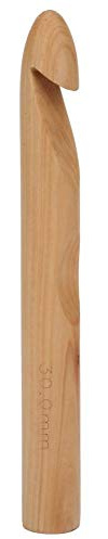 30mm Große Hölzerne Häkelnadel Dickes Holz Stricknadel Hand DIY Handwerk Weben Werkzeug für Schal Pullover Decke