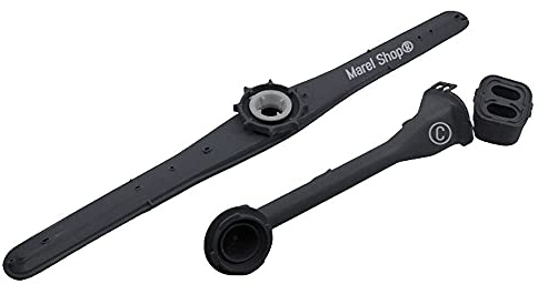 Marel Shop® - Kit Completo Lavastoviglie Condotto Girante Pala Spruzzatore Superiore con Supporto compatibile con Smeg per modelli: DP8132 - ADP8252 - BLV552 - DW759FI4 761810163-694570055 - 761810162